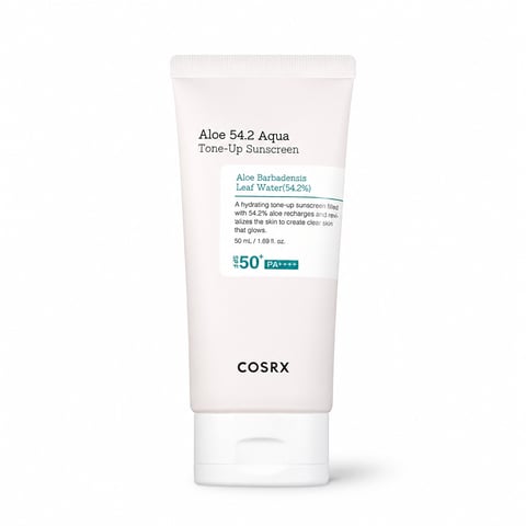 COSRX Aloe 54.2 Aqua Tone-Up Sunscreen SPF 50+ PA++++ - Korean tone-up sunscreen