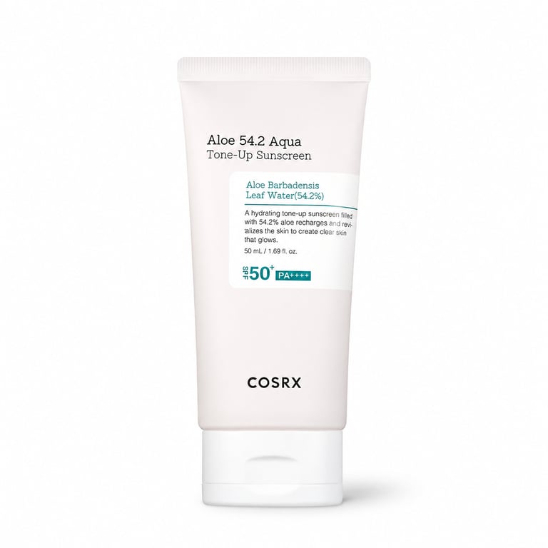 COSRX Aloe 54.2 Aqua Tone-Up Sunscreen SPF 50+ PA++++ - Korean tone-up sunscreen