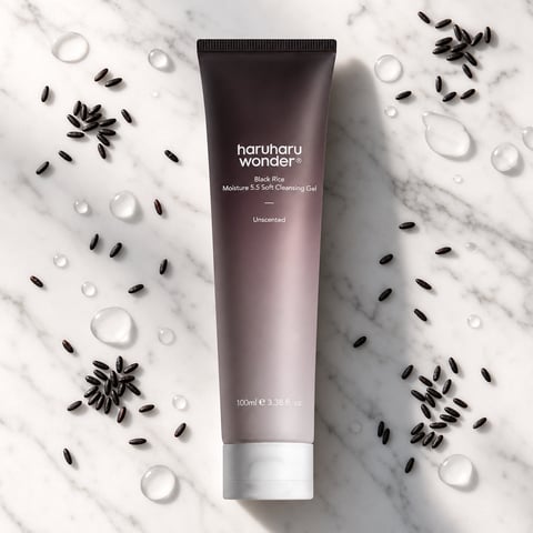 Haruharu Wonder Black Rice Moisture 5.5 Soft Cleansing Gel 100ml - Korean low-pH cleanser