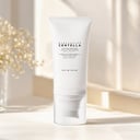 Skin1004 Tone Brightening Tone-Up Sunscreen on vanity with morning routine