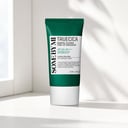Some By Mi Truecica Suncream on vanity with sun protection routine