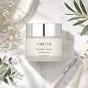 Tirtir Ceramic Cream jar on surface with spatula