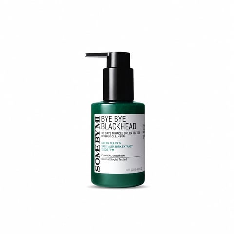 Some By Mi Bye Bye Blackhead Green Tea Tox Bubble Cleanser 120g - Korean blackhead cleanser