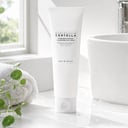Skin1004 Tone Brightening Cleansing Gel Foam on bathroom vanity with cleansing routine