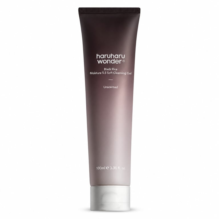 Haruharu Wonder Black Rice Moisture 5.5 Soft Cleansing Gel 100ml - Korean low-pH cleanser