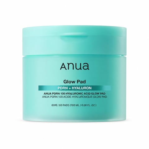 Anua PDRN 100 Hyaluronic Acid Glow Pad 60 pads - Korean PDRN toner pads