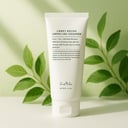 Dr Althea Green Relief Amino Gel Cleanser on vanity with cleansing routine