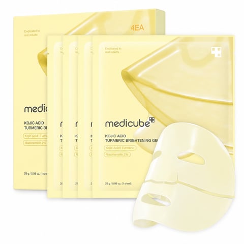 Medicube Kojic Acid Turmeric Brightening Gel Mask 4ea - Korean jelly mask