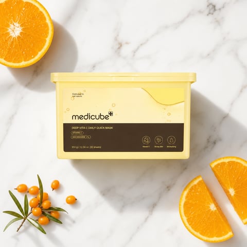 Medicube Deep Vita C Daily Quick Mask 30 Sheets - Korean daily brightening mask