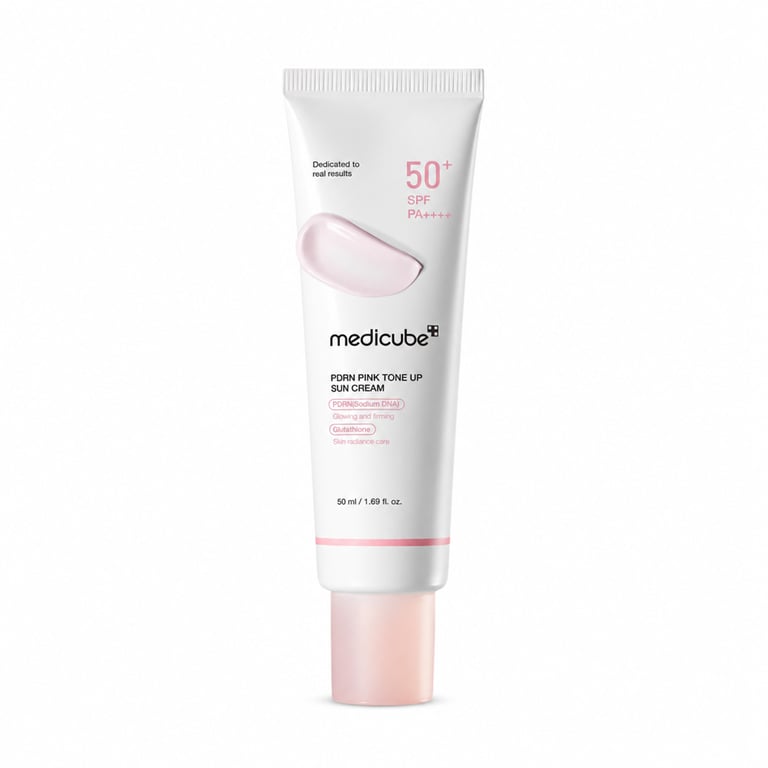 Medicube PDRN Pink Tone Up Sun Cream SPF50+ 50ml - Korean brightening sunscreen