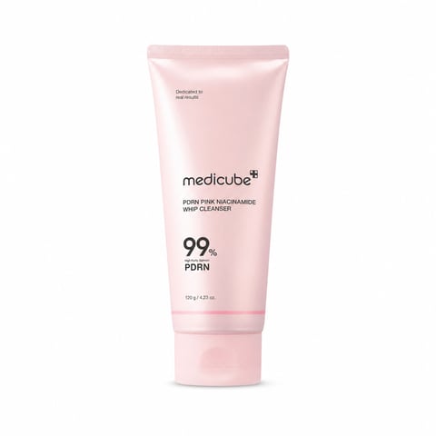 Medicube PDRN Pink Niacinamide Whip Cleanser 120g - Korean pore cleanser