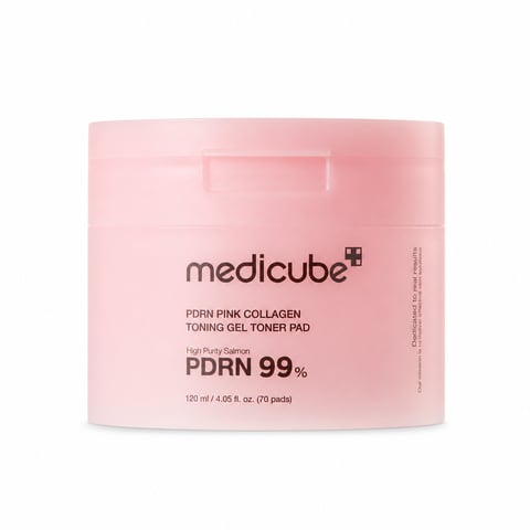 Medicube PDRN Pink Collagen Toning Gel Toner Pad 70ea - Korean toner pads
