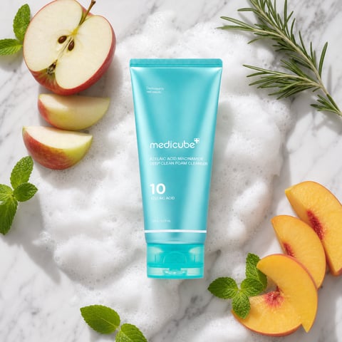 Medicube Azelaic Acid Niacinamide Deep Clean Foam Cleanser 120g - Korean brightening cleanser