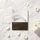 Medicube Deep Peptide Radiance Mask with unfolded sheet on surface