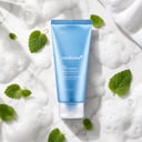 Medicube Zero Foam Cleanser with dense foam bubbles on surface