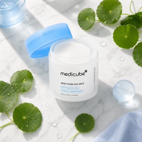 Medicube Zero Pore Pad Mild 70 Pads - Korean gentle pore toner pads