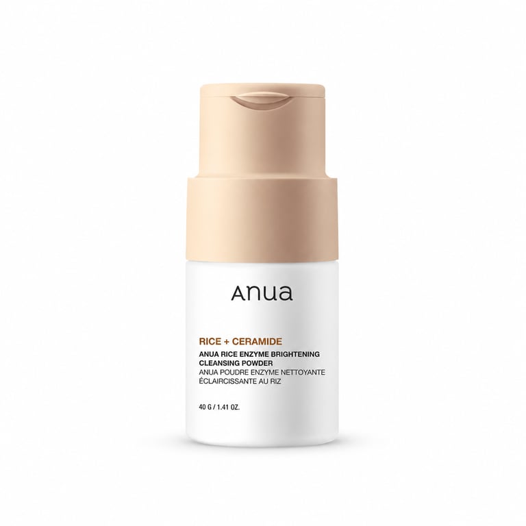 ANUA Rice + Ceramide Enzyme Cleansing Powder - Korean exfoliating cleanser