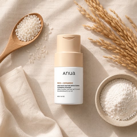 ANUA Rice + Ceramide Enzyme Cleansing Powder - Korean exfoliating cleanser