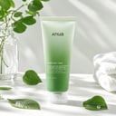 Anua Heartleaf Quercetinol Foam on vanity with cleansing routine