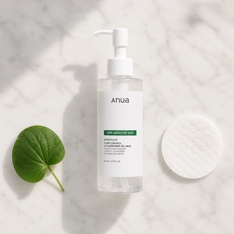 Anua Heartleaf Pore Control Cleansing Oil Mild 200ml - Korean sensitive skin cleansing oil