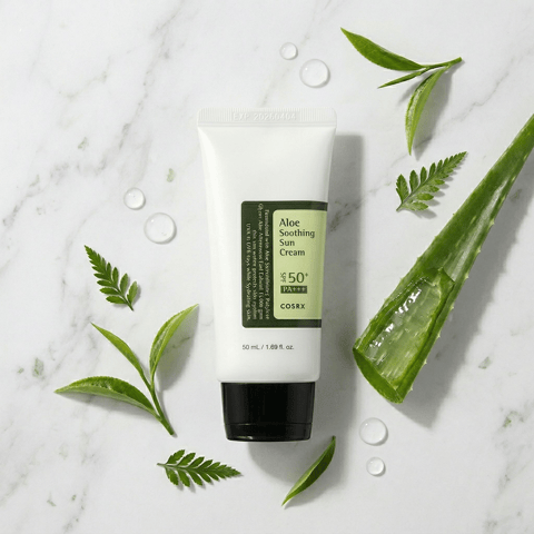 COSRX Aloe Soothing Sun Cream SPF50+ 50ml - Korean hydrating sunscreen