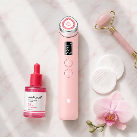 Medicube AGE-R Booster Pro Pink - Korean skincare device for glass skin