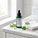 Some By Mi AHA BHA PHA 30 Days Miracle Serum on white marble vanity