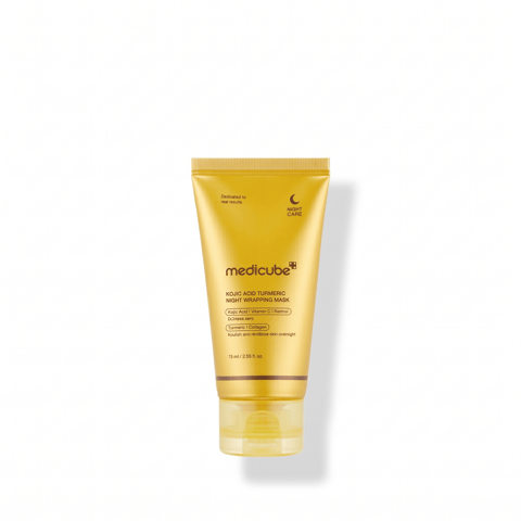 Medicube Kojic Acid Turmeric Night Wrapping Mask 75ml - Korean overnight brightening mask