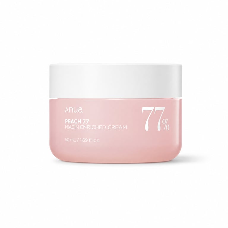 Anua Peach 77% Niacin Enriched Cream 50ml - Korean brightening moisturiser