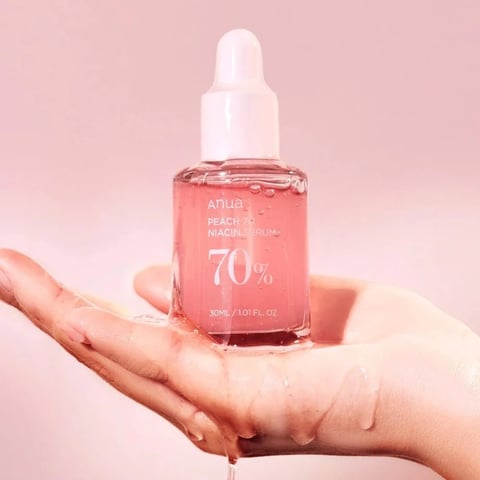Anua Peach 70% Niacin Serum 30ml - Korean brightening serum with peach extract
