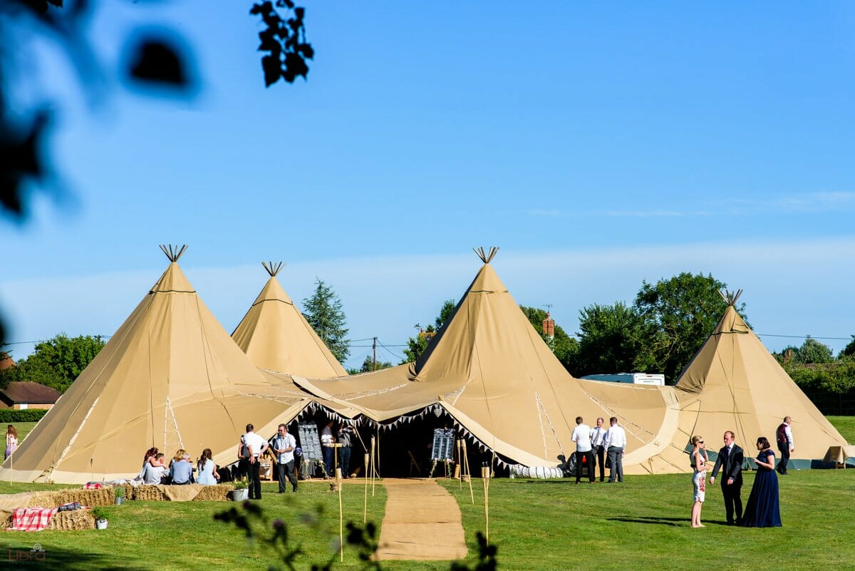 Tipi wedding in Dorset