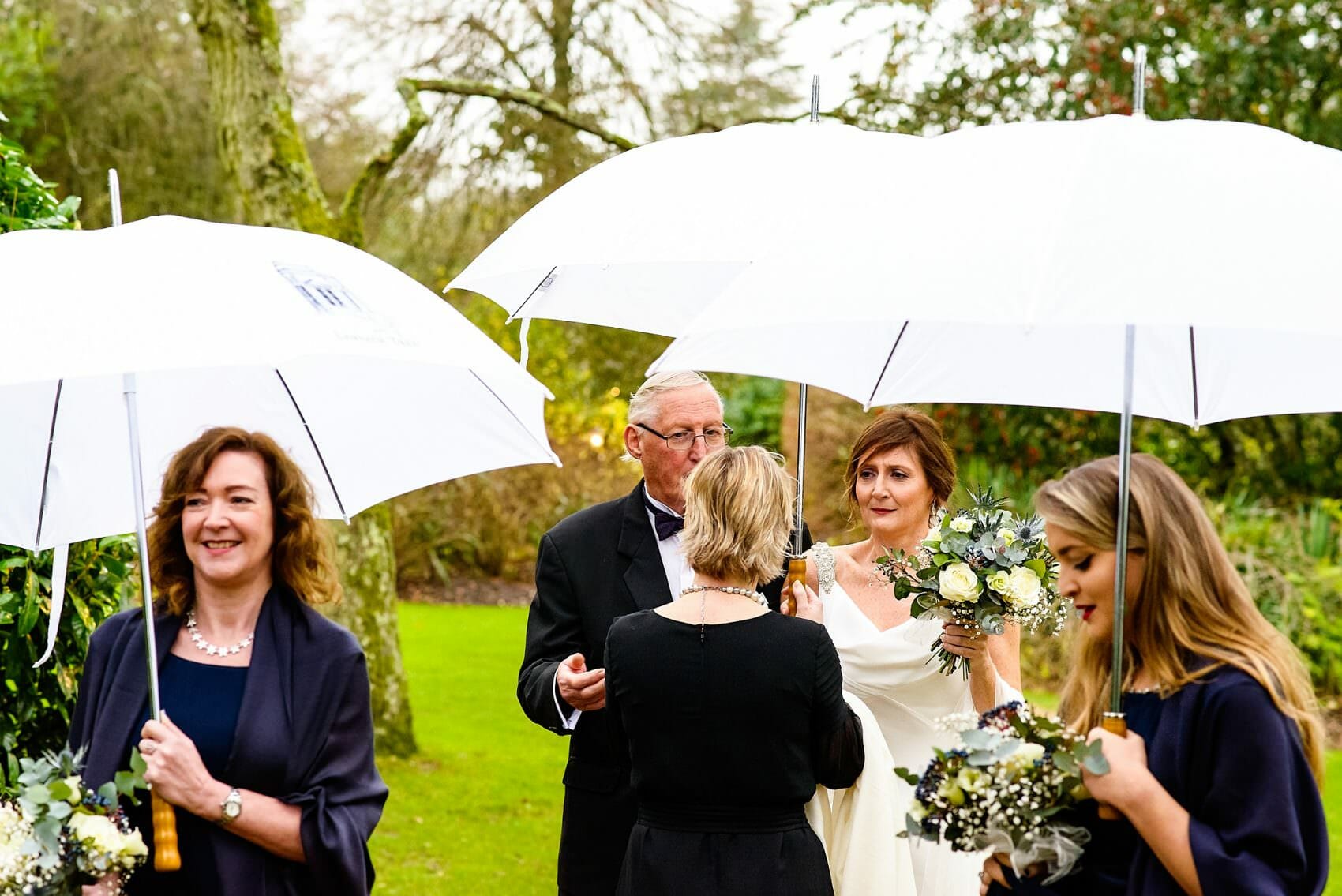 Larmer Tree wet wedding