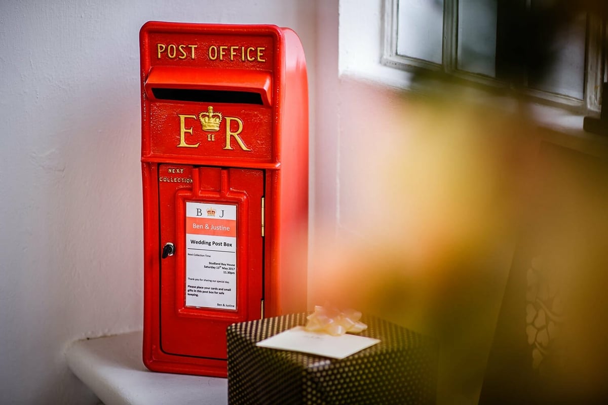 red Wedding postbox