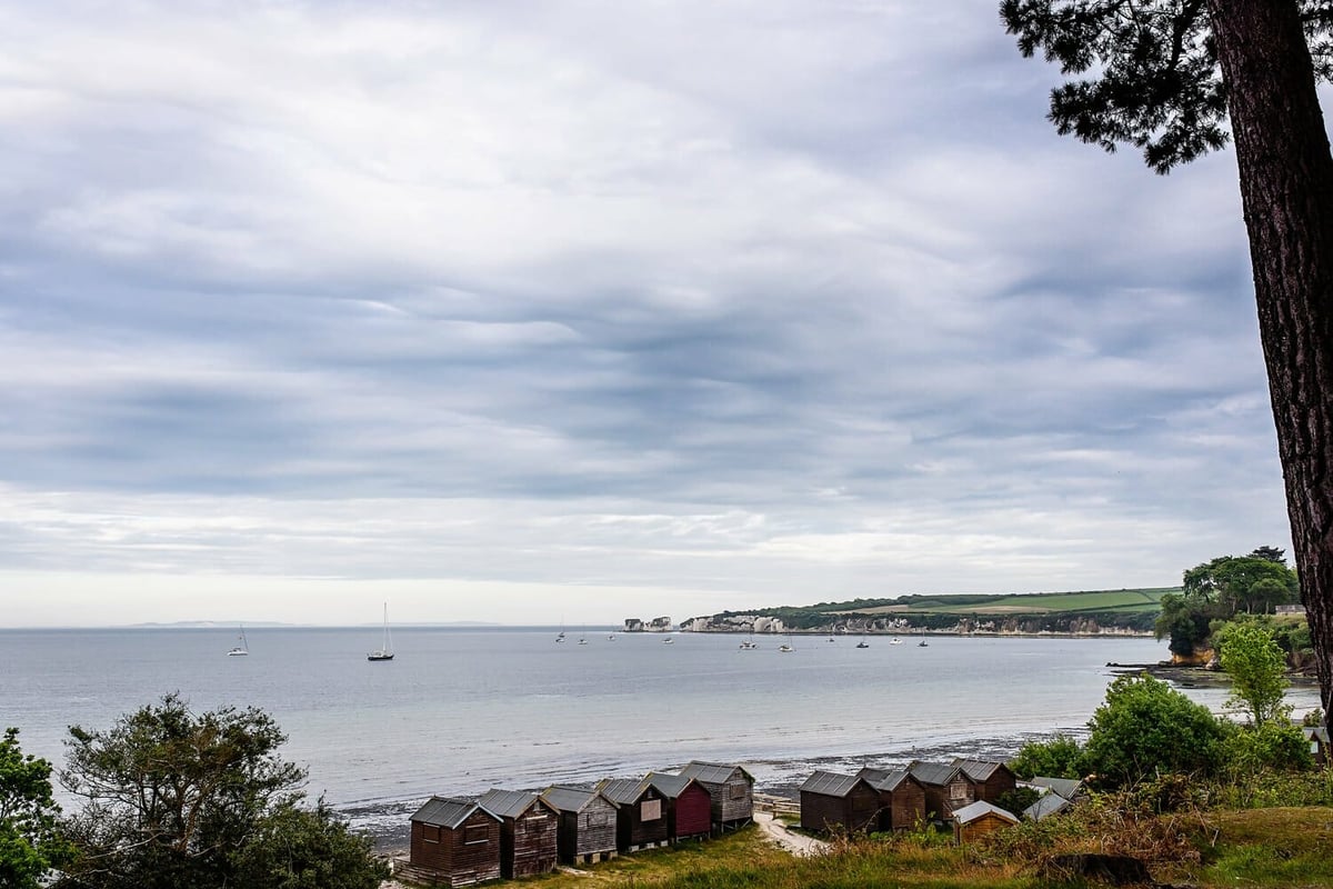 Studland bay house View of old harry