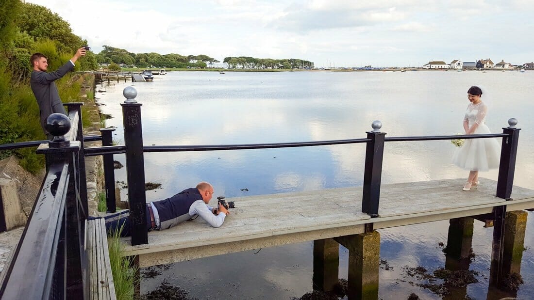 Dorset Wedding photographer at Christchurch Harbour hotel