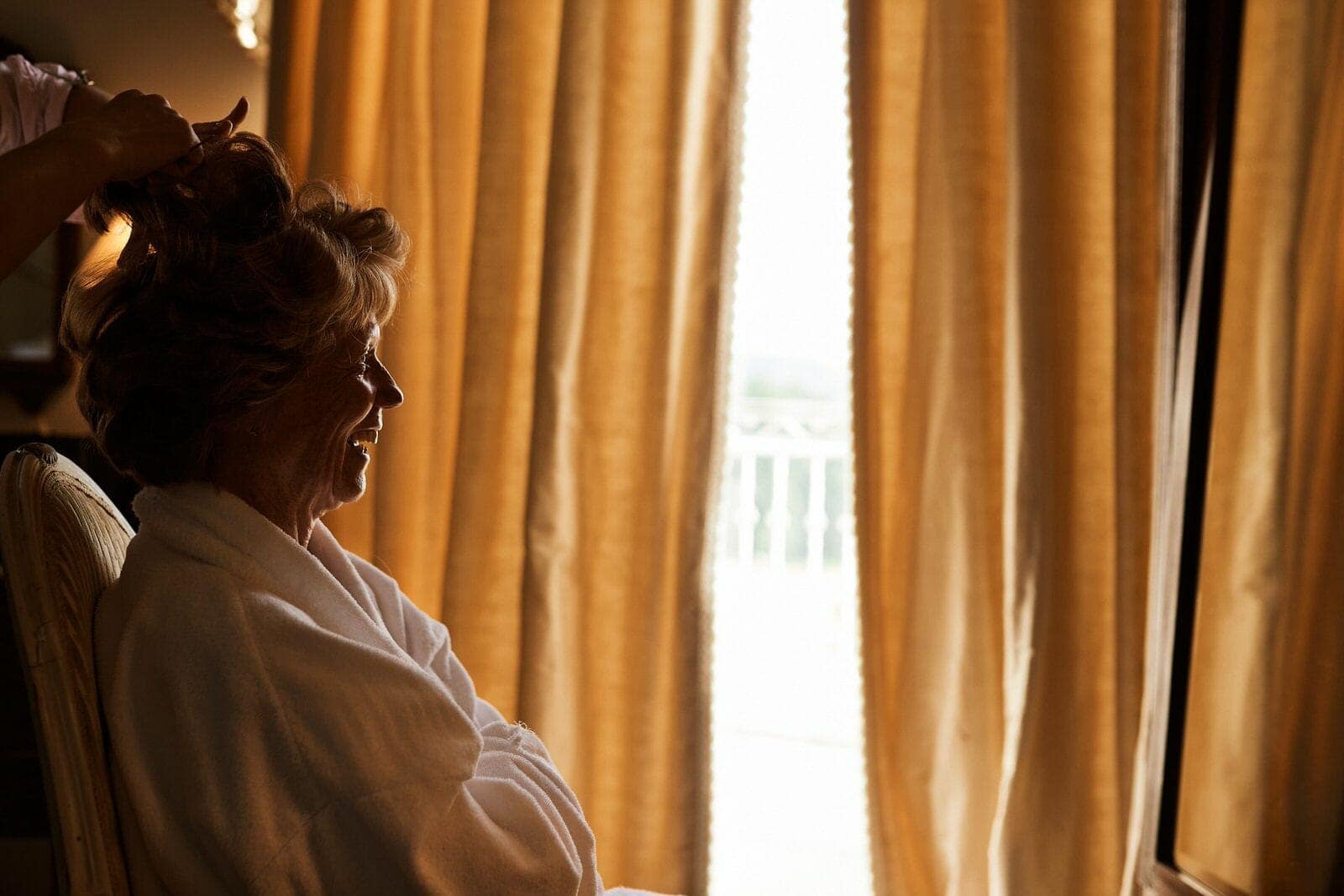 mother getting ready - North Cadbury Court Wedding photographer