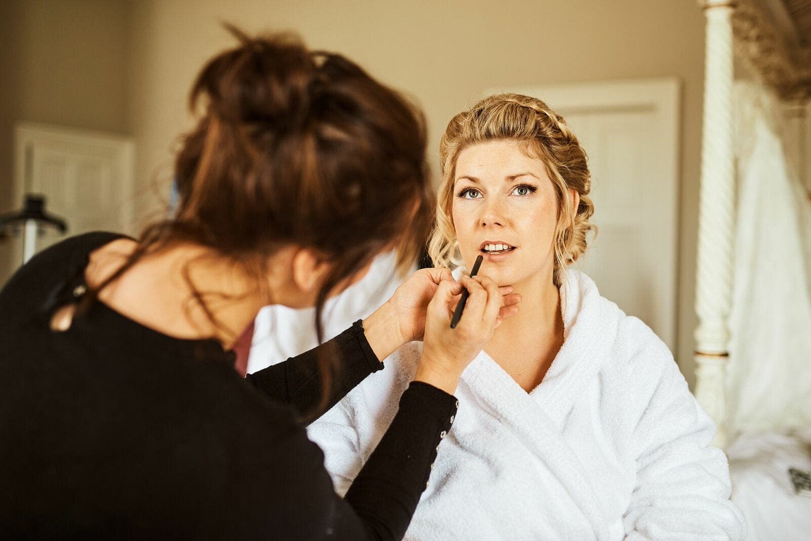 Bride preparations - North Cadbury Court Wedding photographer