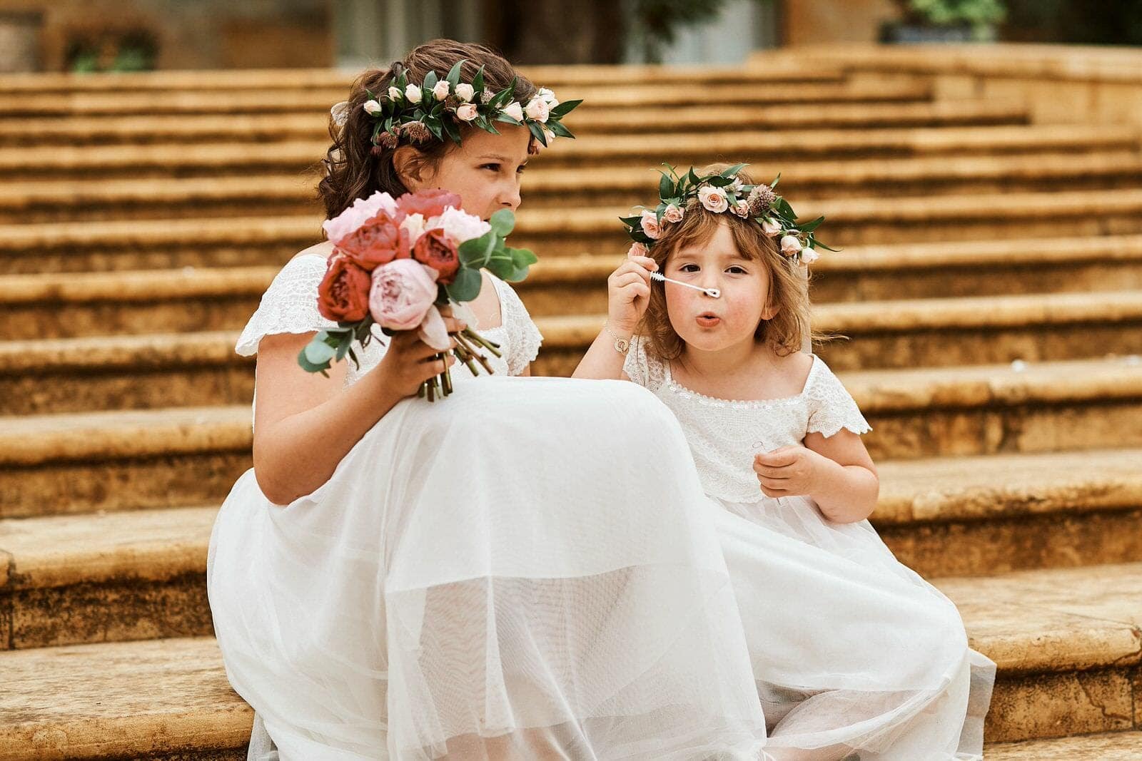 Flowergirls - North Cadbury Court Wedding photographer