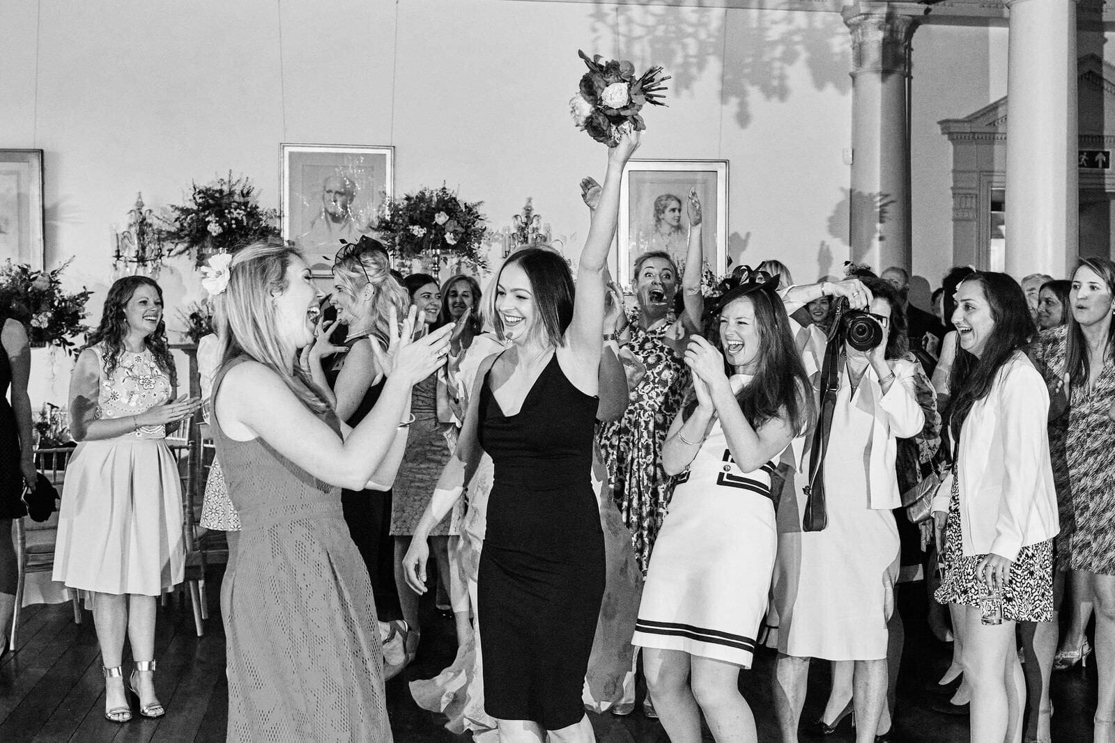 North Cadbury Court Wedding flower toss