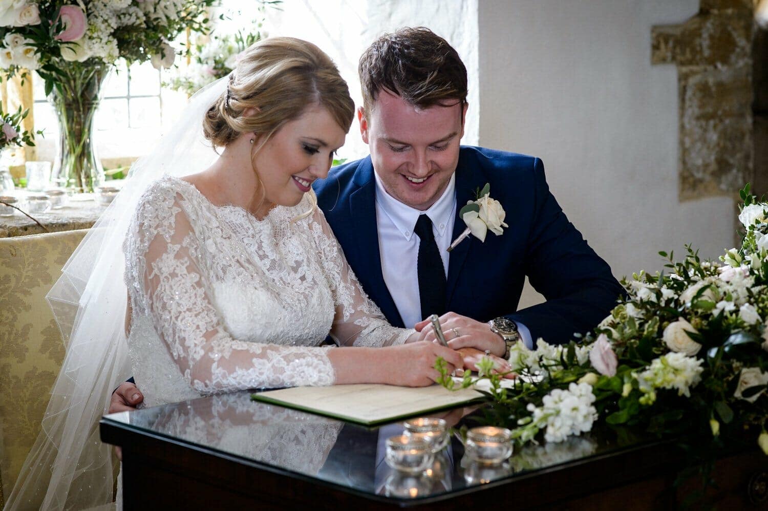 Brympton House wedding signing