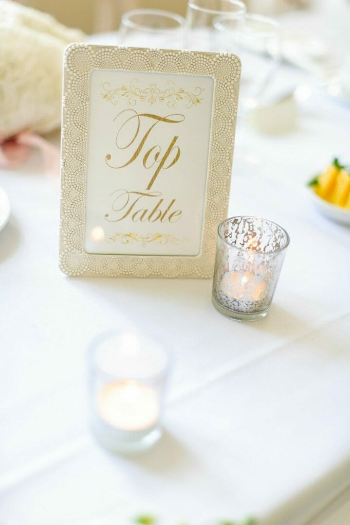 Top Table - Brympton House wedding