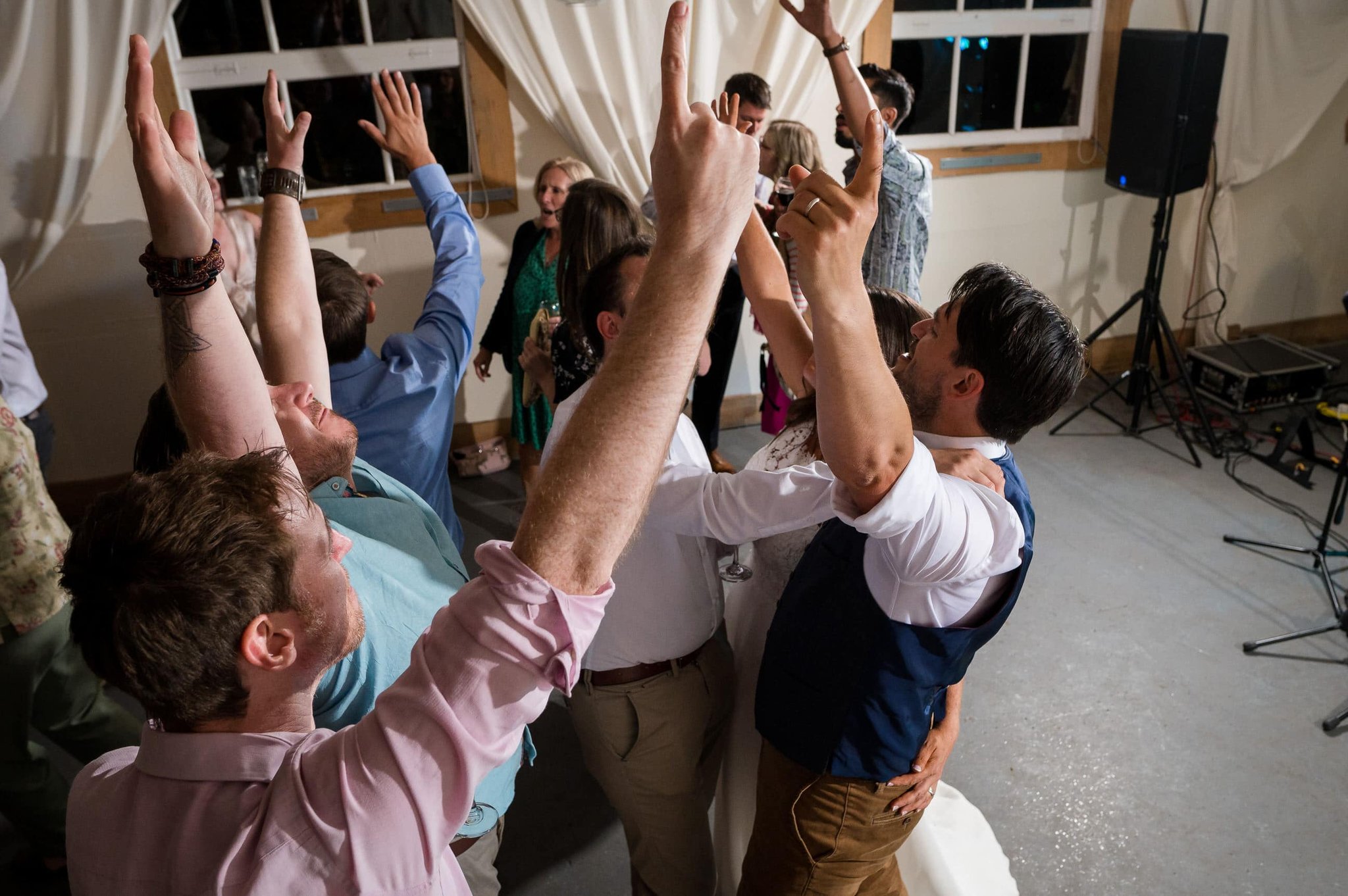 Dancefloor fillers at the Weddings in the Wood Hamshire venue