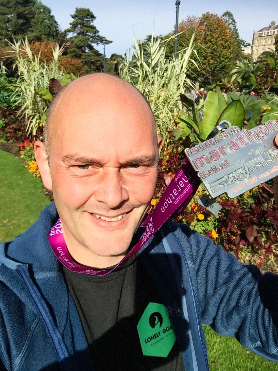Winning my Bournemouth Marathon medal