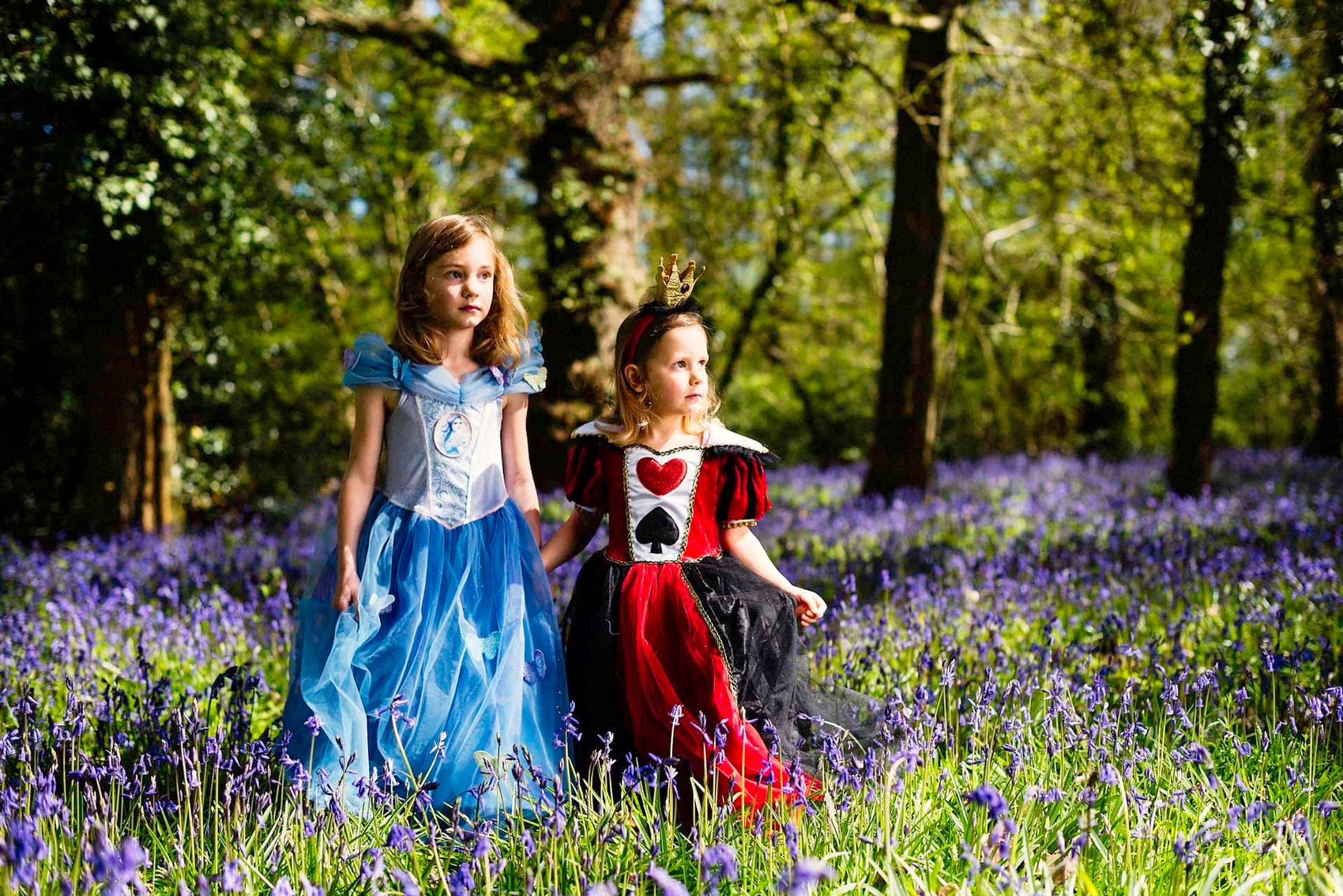Dressing up in the bluebells