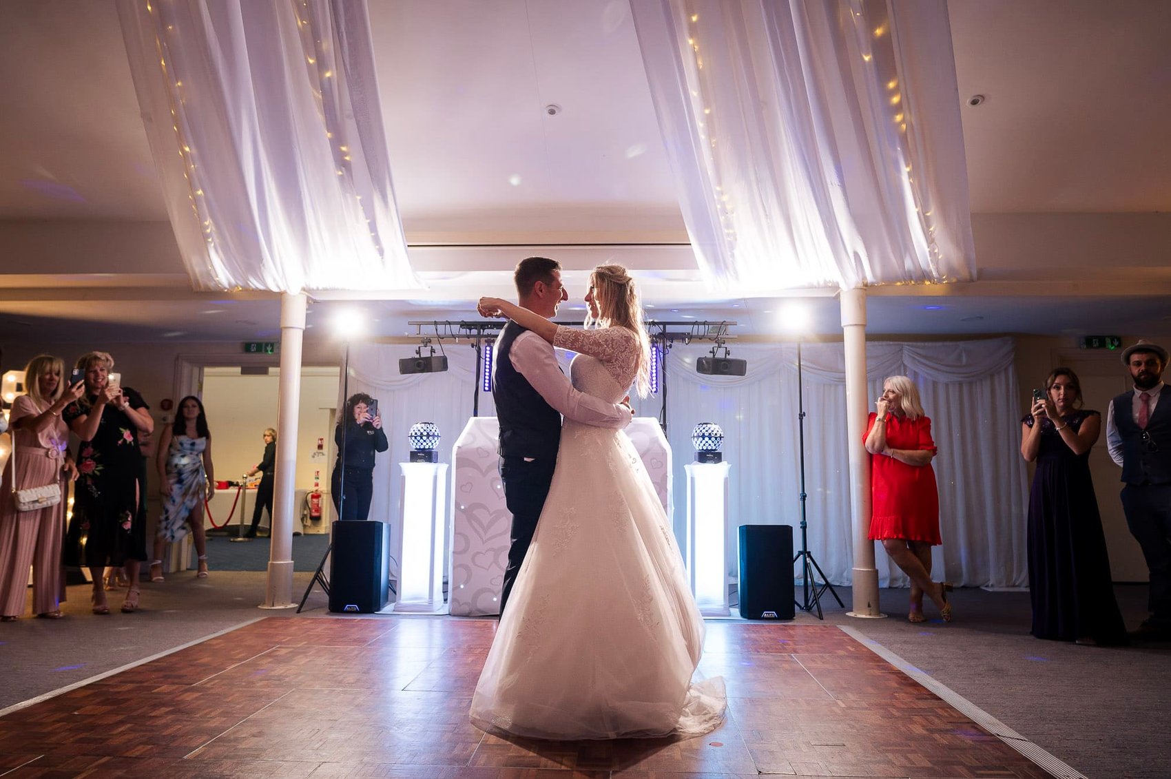 Bride and Groom have their first dance