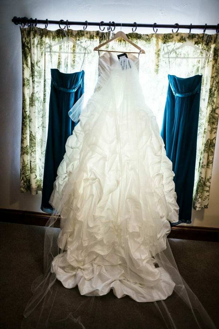 wedding dress at Victorian Barn