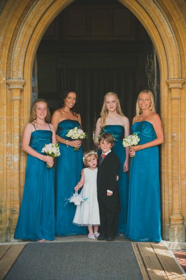 Bridesmaids at Milton Abbey Wedding