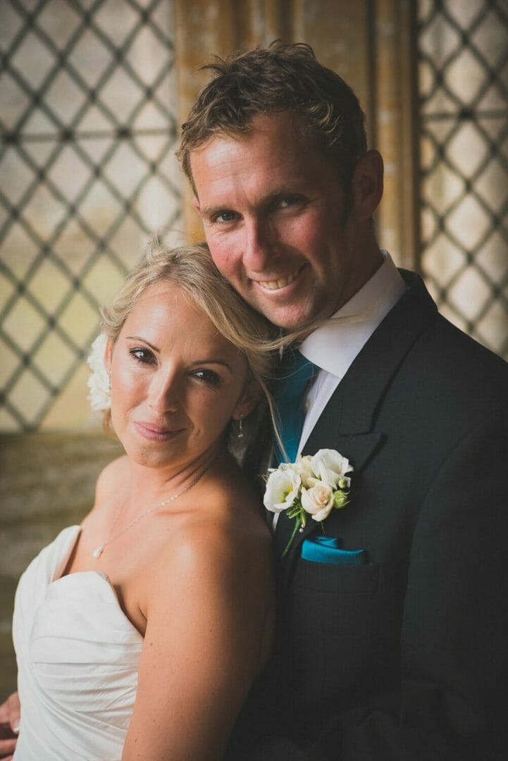 Bride and Groom with window light