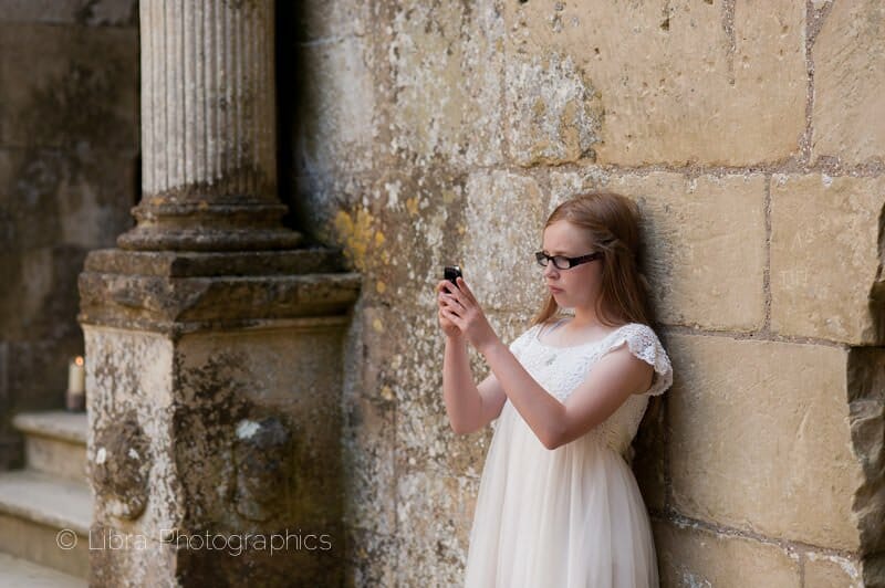 Bridesmaid at Wardour castle