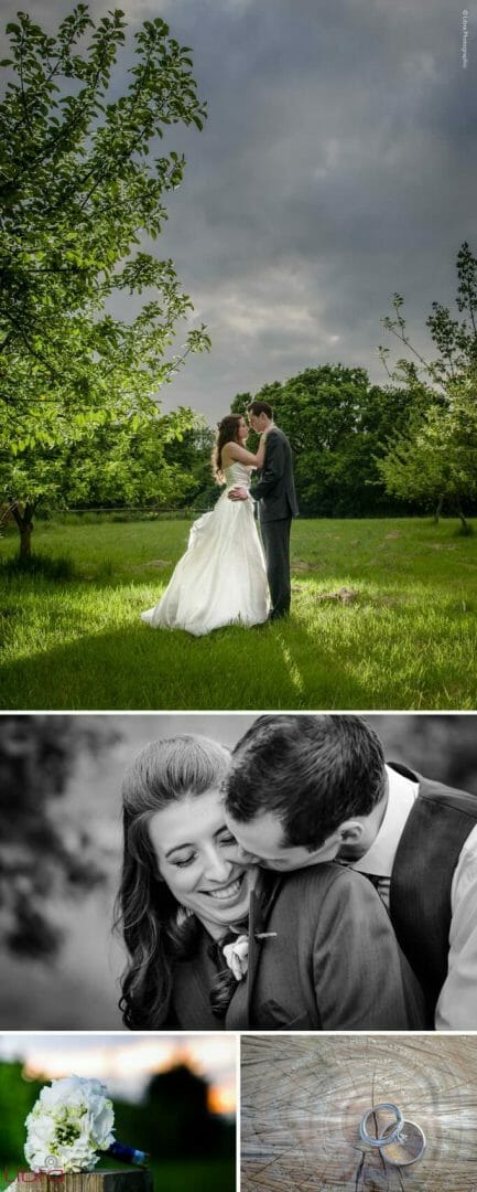 Evening bridal posing in Hampshire